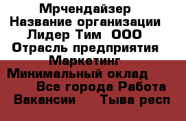 Мрчендайзер › Название организации ­ Лидер Тим, ООО › Отрасль предприятия ­ Маркетинг › Минимальный оклад ­ 23 500 - Все города Работа » Вакансии   . Тыва респ.